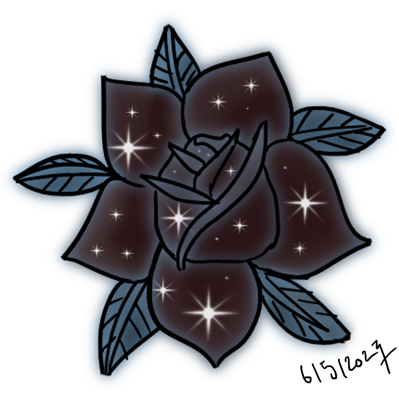Black Roses One Piece Sparkling Black rose by Thanatos-13-official on DeviantArt