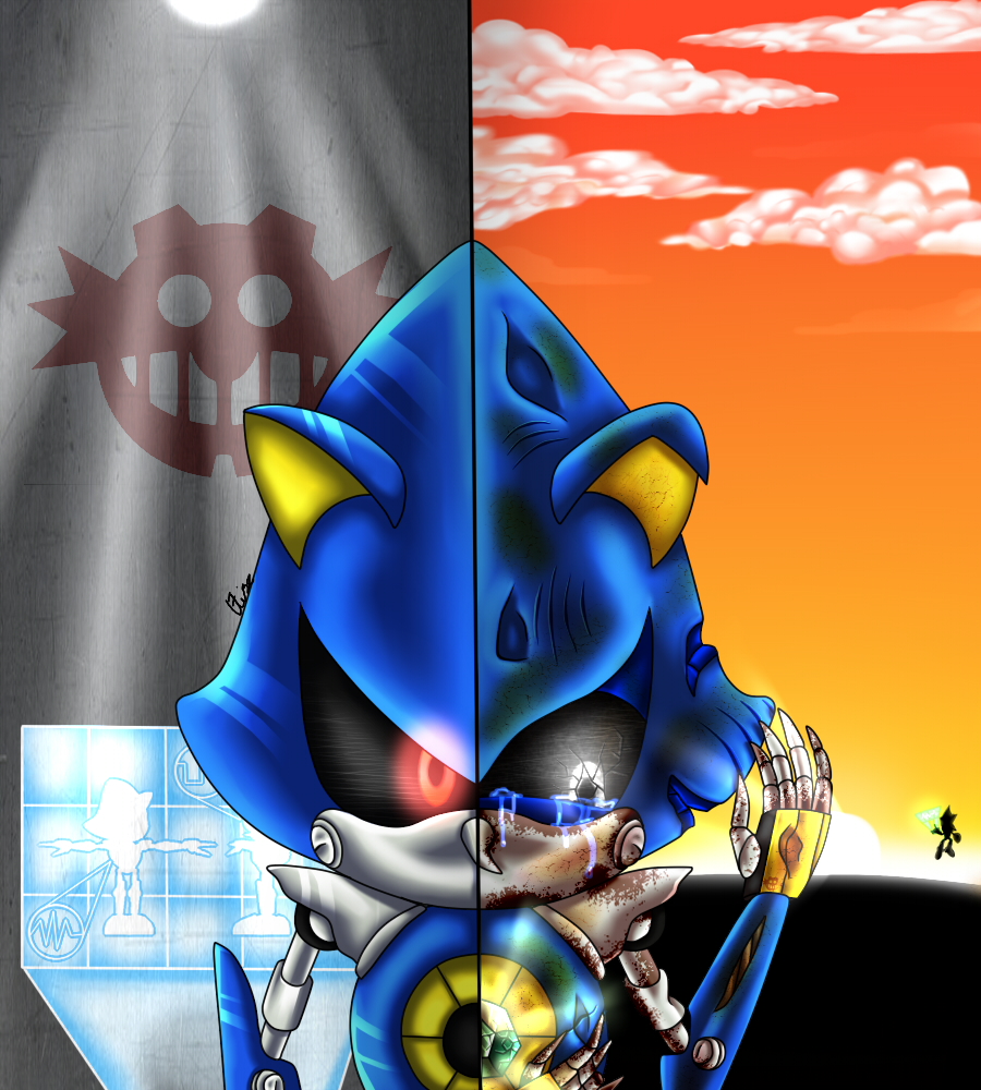 Metal Sonics Defeat By Inspiredpixels On Deviantart