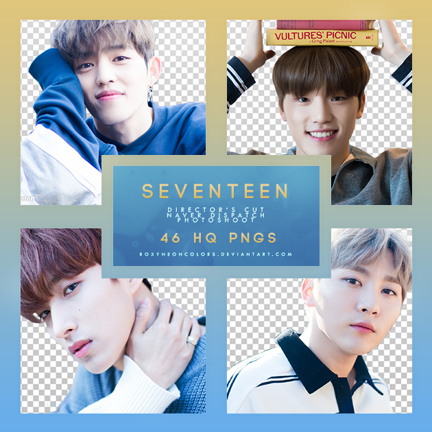 SEVENTEEN NAVER x DISPATCH Director's Cut Png pack by RoxyNeonColors