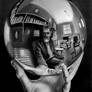 Escher's Hand with a Reflecting Sphere