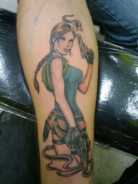 My Lara Croft Tomb Raider Tattoo