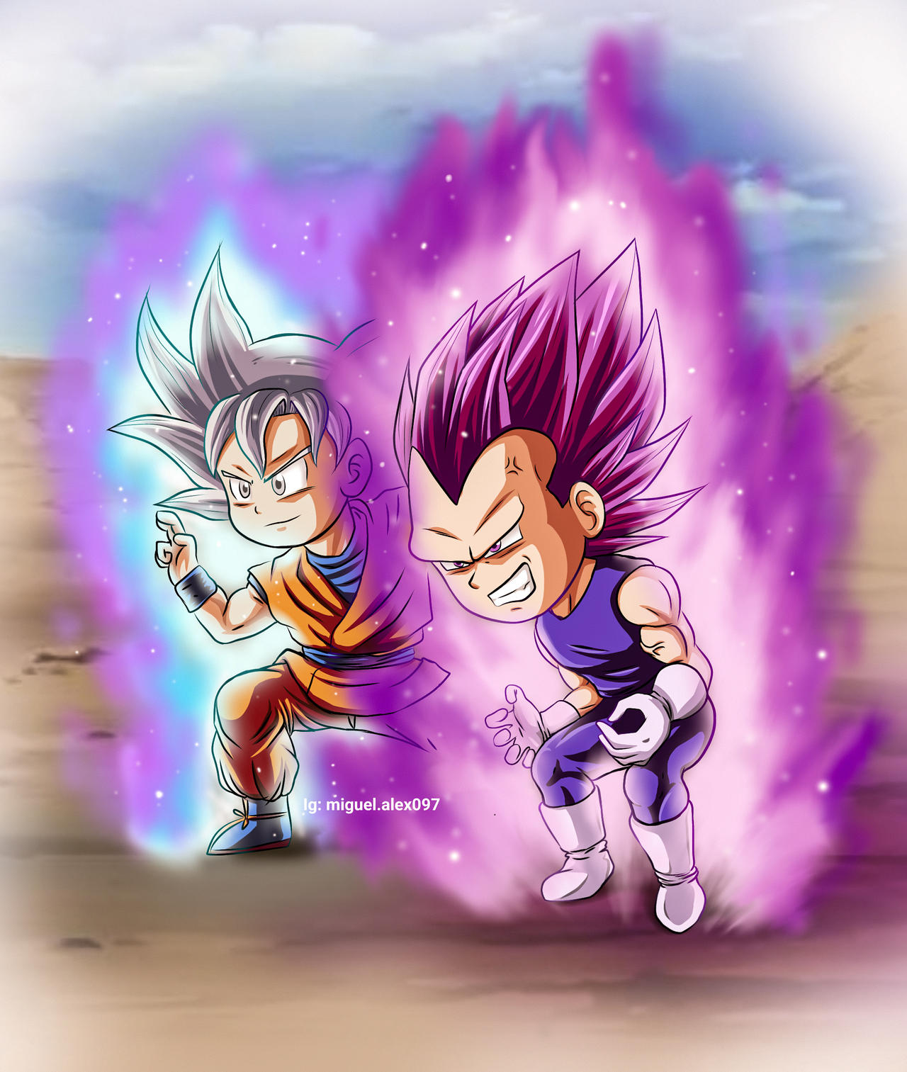 Goku y Vegeta al estilo de Dragon Ball Daima. by migeru0097 on DeviantArt