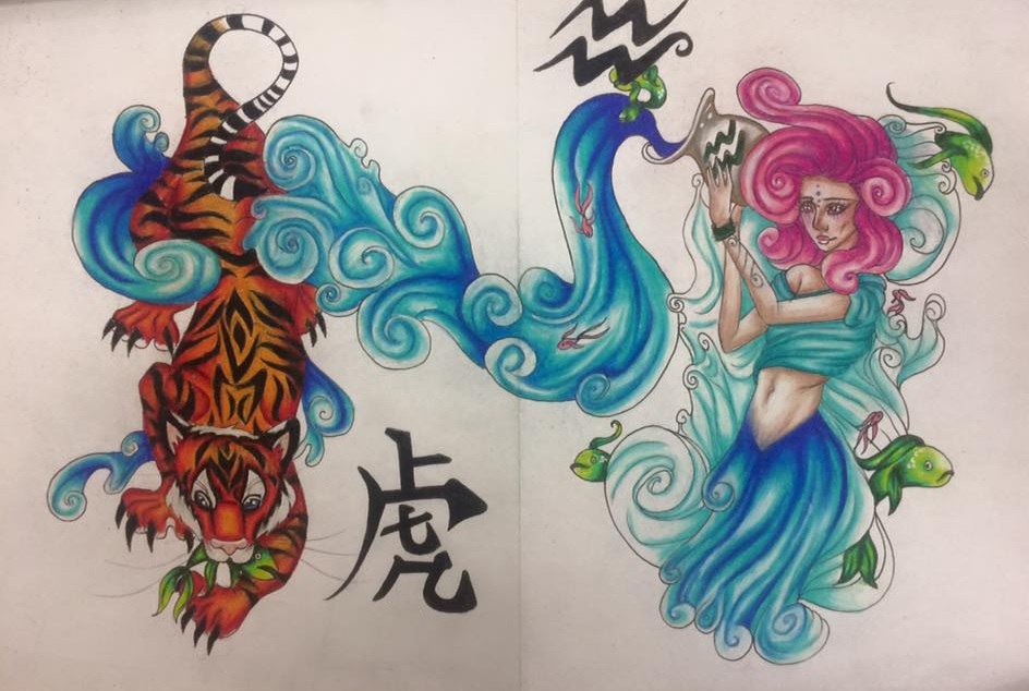 The Zodiac - Tiger and Aquarius by resultinginchaos on DeviantArt
