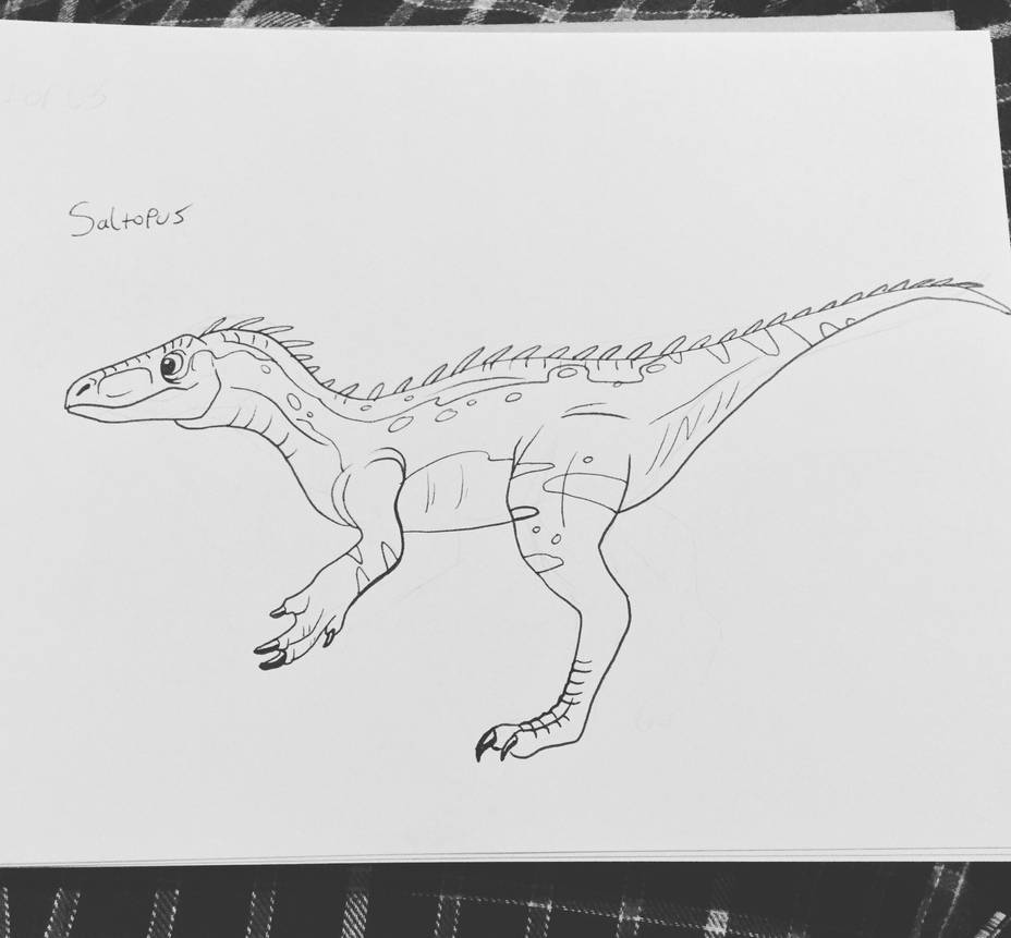 Dinovember 6 Saltopus by tombola1993 on DeviantArt