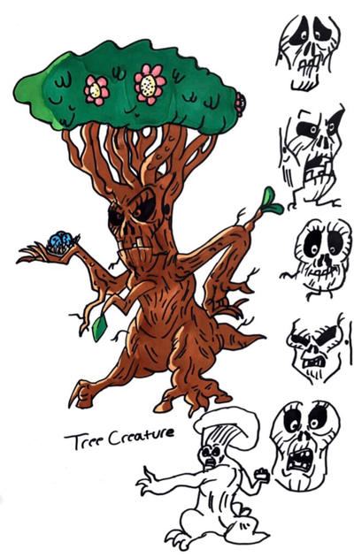 Tree creature by tombola1993 on DeviantArt