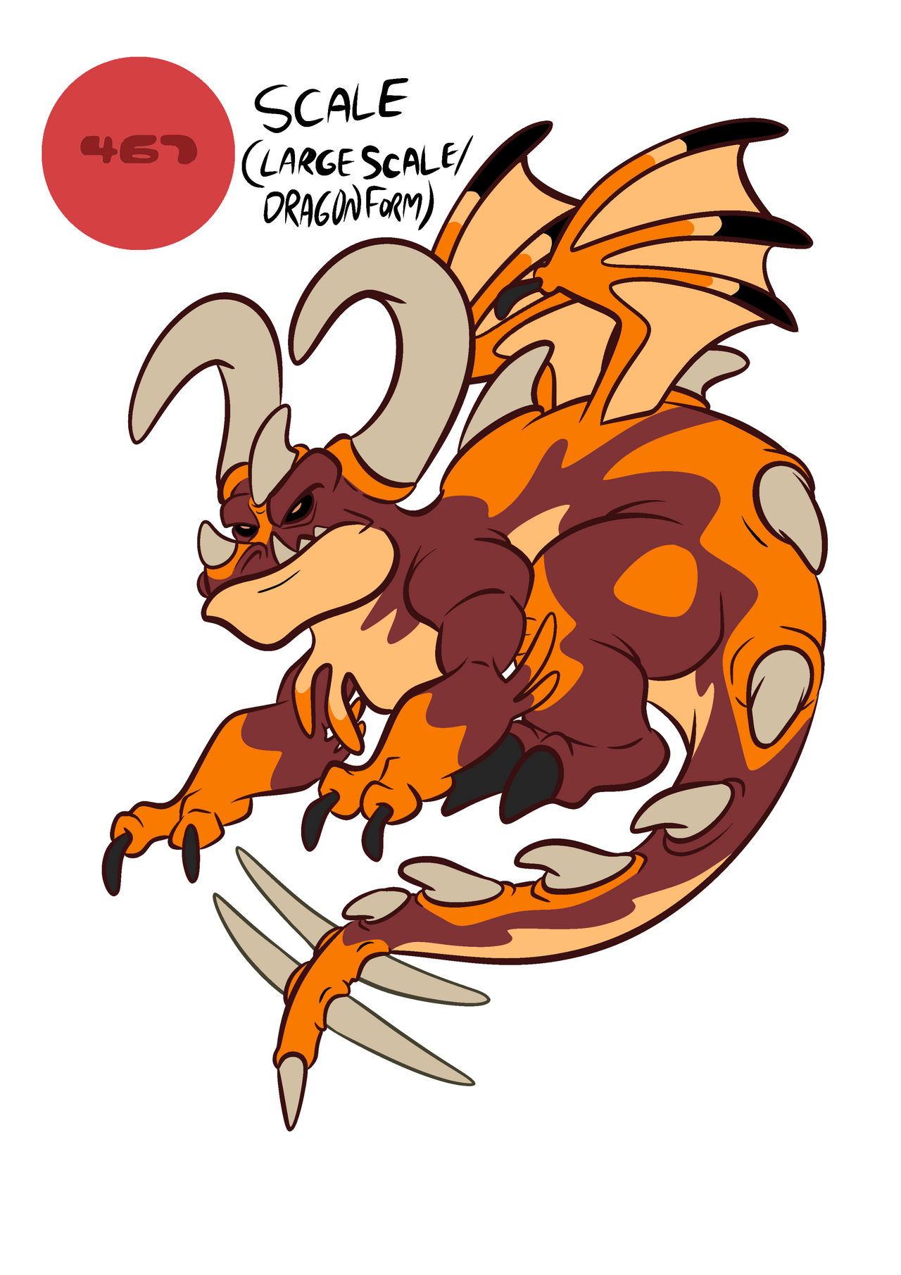 Experiment 467: Scale (Upscaled Dragon Form) by tombola1993 on DeviantArt