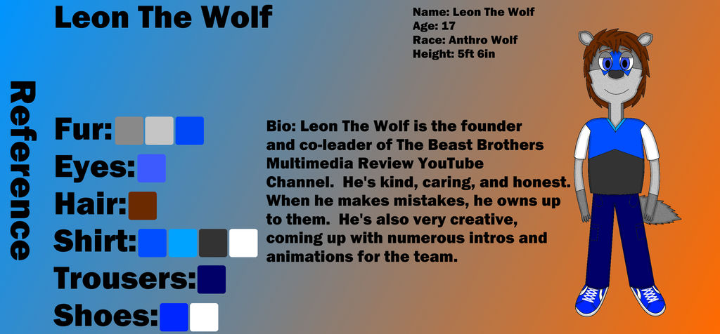 Leon the Wolf Reference Sheet