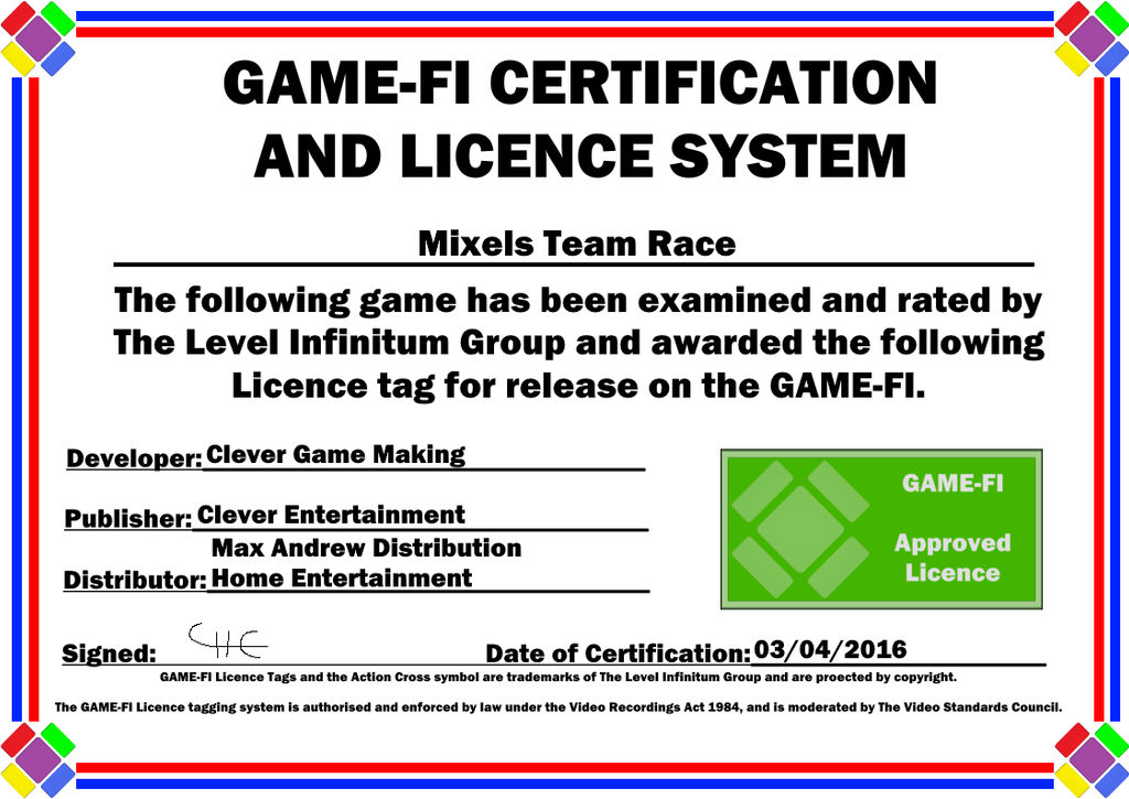 Mixels Team Race Certificate by LevelInfinitum on DeviantArt