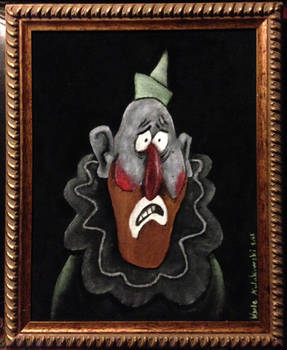 Gravity Falls: Sad clown on black velvet