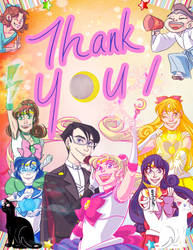 classic cast Sailor Moon thank you