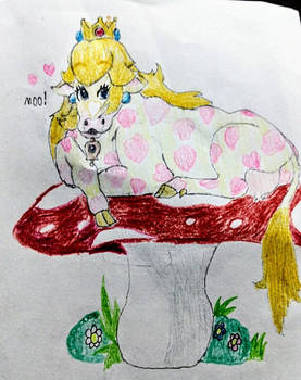 Princess Peach as a cow