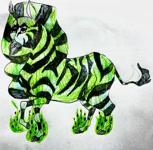 Shego as a Zebra