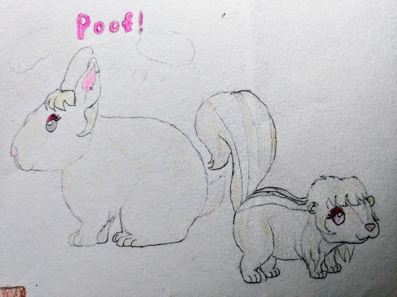 Witch Persephone as a rabbit and skunk by qman256 on DeviantArt