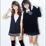 Tricia and Domz: Schoolgirls