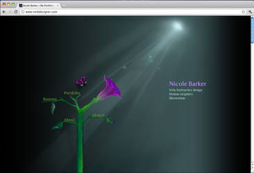 Portfolio Website - homepage