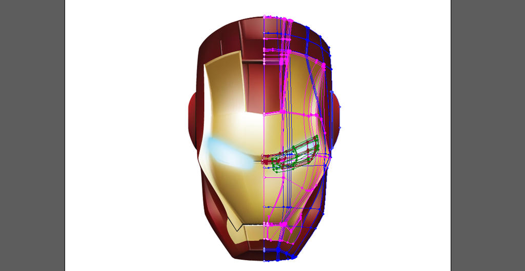 Iron Man - Illustrator (Mesh Tool) By Iago-Ribeiro On Deviantart