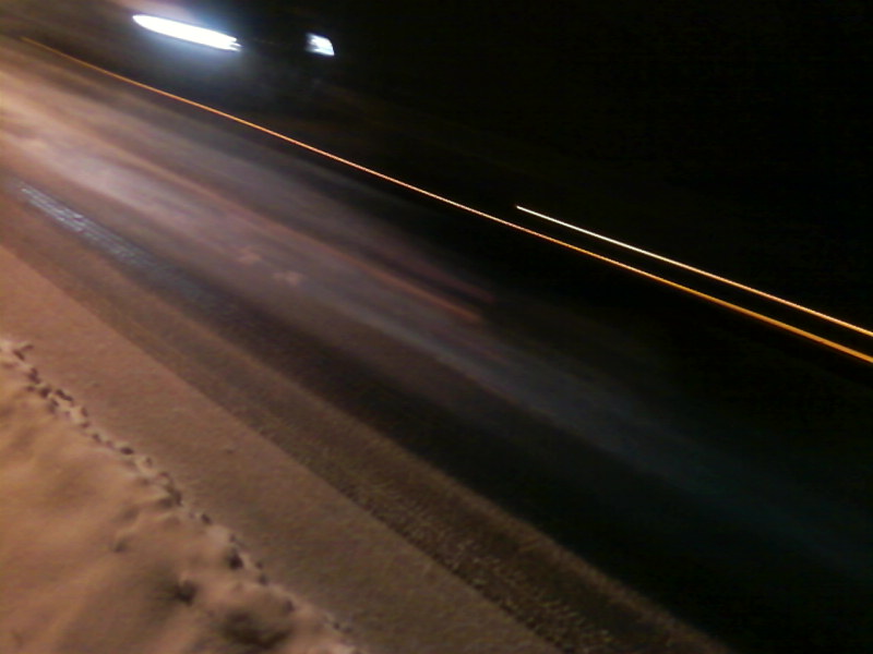 Wintery road.