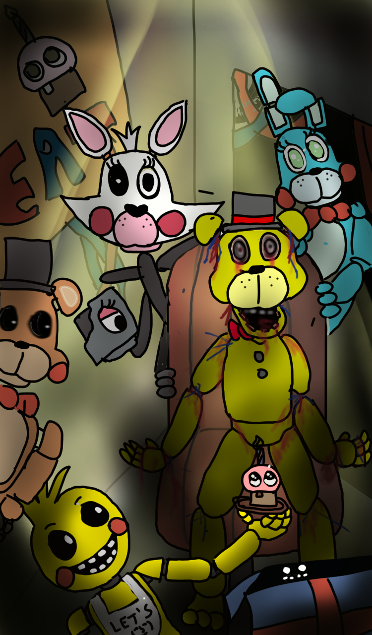 Five Nights At Freddy's 2: The Game Over Screen. by CawthonHollywood on  DeviantArt