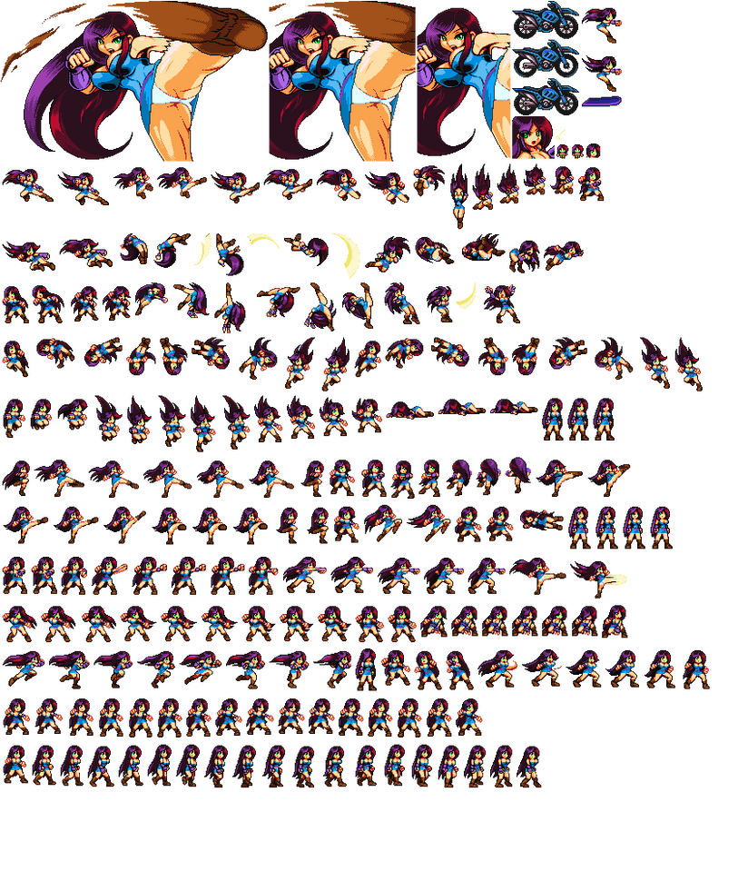 Gal Blue Dress - Fight'n Rage Mod by AyaneKunoichi on DeviantArt