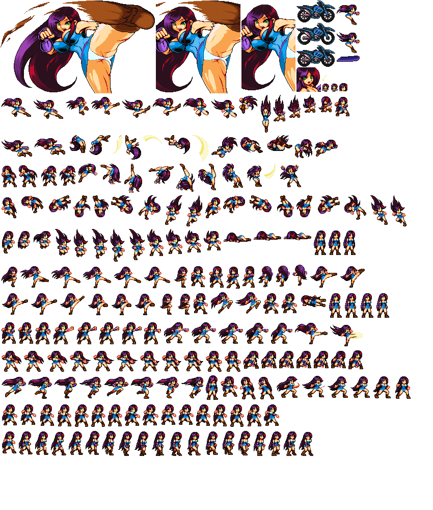 Gal Blue Dress - Fight'n Rage Mod by AyaneKunoichi on DeviantArt