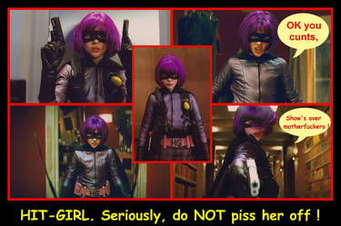 Kick-Ass Sweary Postcard Set: 1.2 Hit-Girl