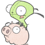 Gir and Piggy: Dot Art