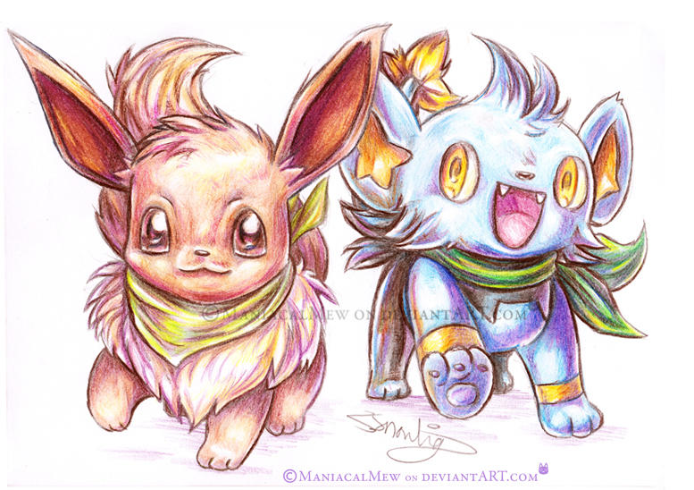 Shinx Pmd PMD - Eevee and Shinx by ManiacalMew on DeviantArt