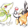Unova Starters - Early Sugimori Style