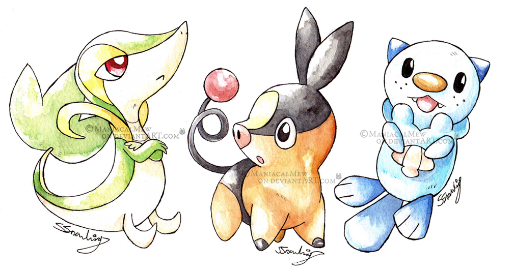 Unova Starters Variations! — Weasyl