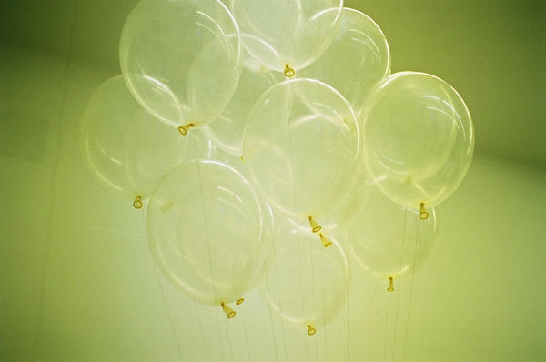 green balloons