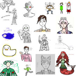 BUNCH OF SPOOKY DOODLES (Mostly Dream SMP)