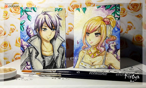 ACEO #197 and #198 - Moonshine