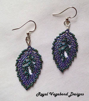 Dragonfly Elven Leaf earrings