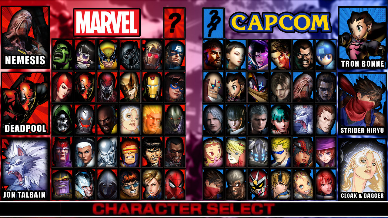 Marvel vs Capcom 4 Hypothetical Roster by 5trangeFate on DeviantArt