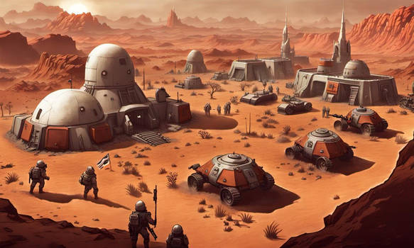 Germany developed a colony on Mars