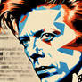 David Bowie poster design in the style of designer