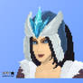 Snowstorm Sivir Pixel Portrait