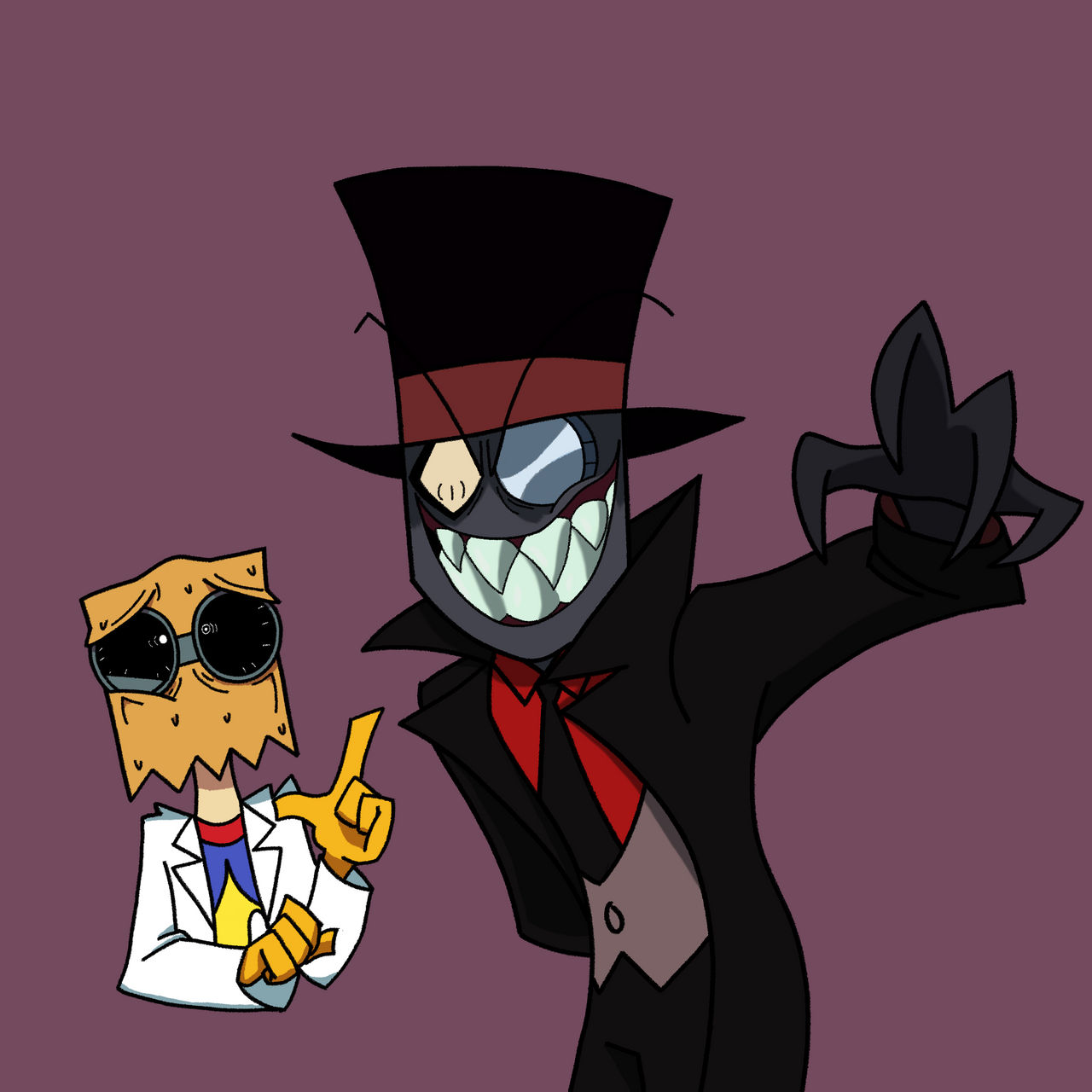 Black Hat and Dr Flug (villainous) by b1azecat on DeviantArt