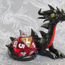 Black and Red Dice Dragon