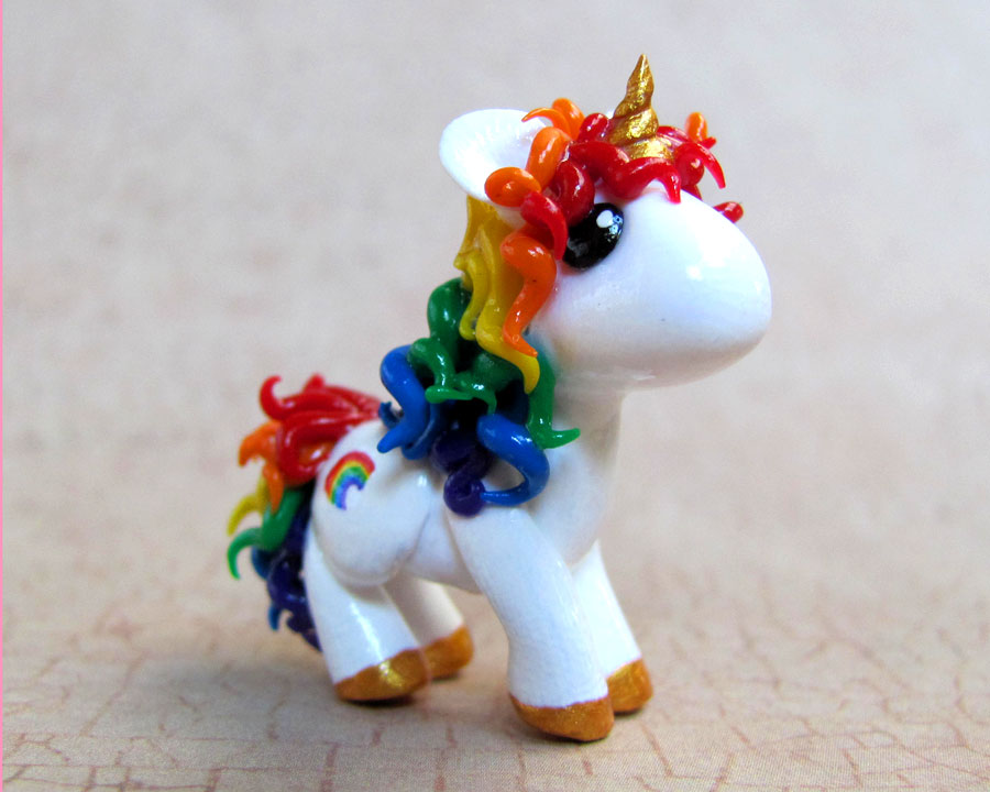Custom Rainbow Unicorn by DragonsAndBeasties