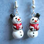 Snowman Earrings