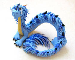 Blue Oriental Dragon