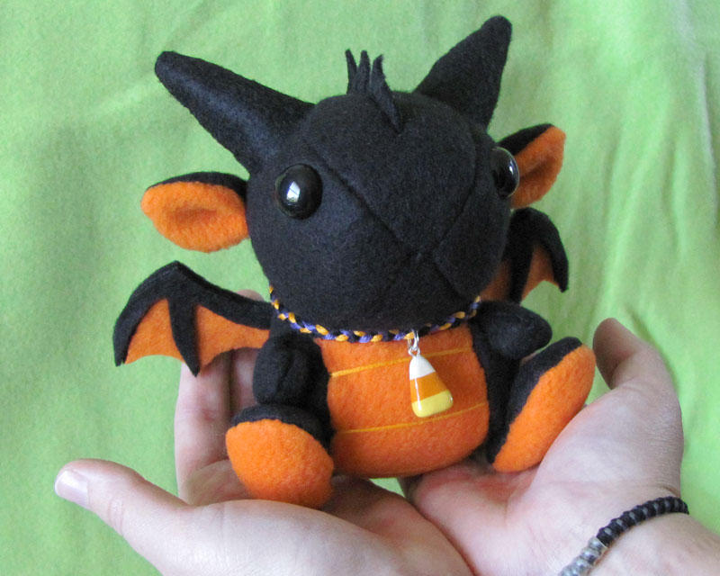 Halloween Dragon Plushie 2 by DragonsAndBeasties