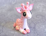 Pink Giraffe by DragonsAndBeasties