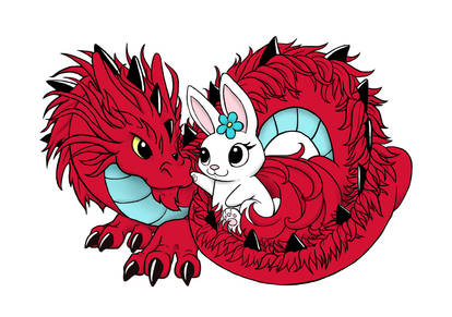 Dragon and Bunny Love