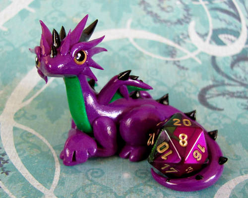 Purple and Green Dice Dragon