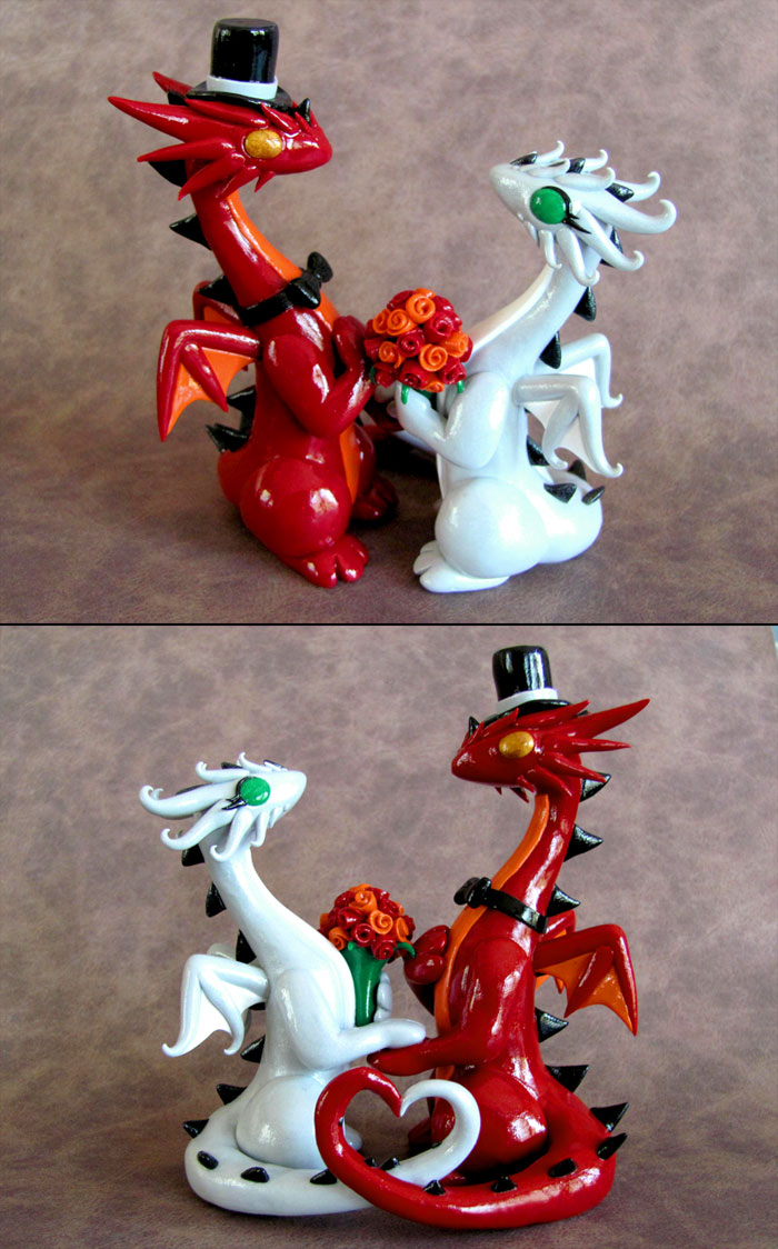 Dragon Wedding Cake Topper