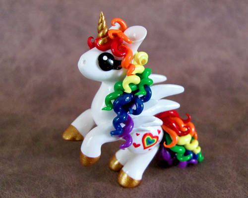 Rearing Rainbow Pony