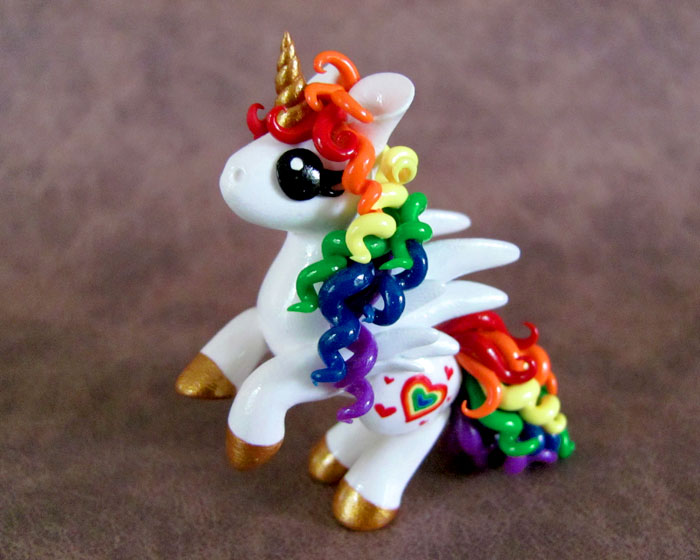 Rearing Rainbow Pony