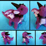 Standing Purple Dragon Plushie